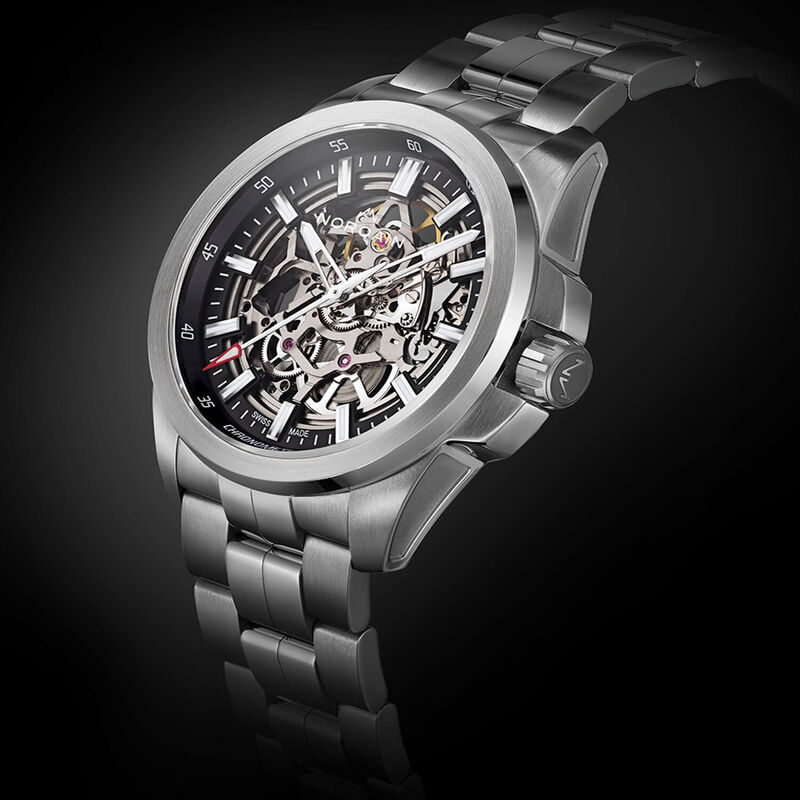 Norqain Special Edition Skeleton Watch Steel Bracelet, 42mm image number 1