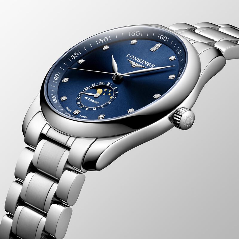 Longines Master Collection Moonphase Blue Dial Watch, 40mm image number 2