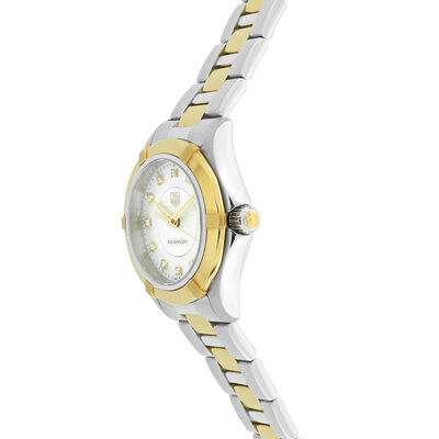 Pre-Owned TAG Heuer Aquaracer Diamond Watch, 27mm, 5N Rose & Steel