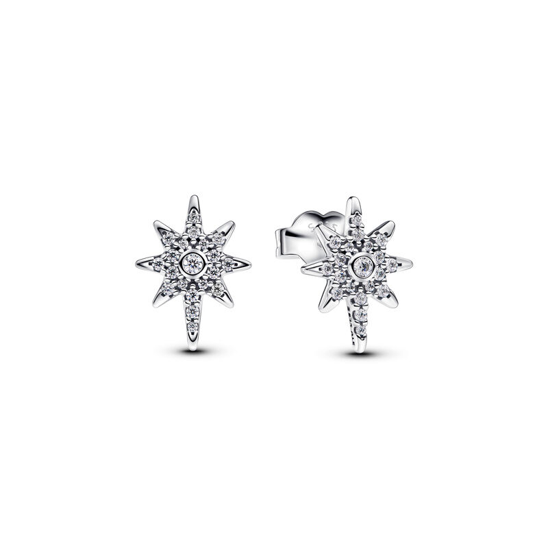 Pandora Sparkling North Star Stud Earrings image number 0