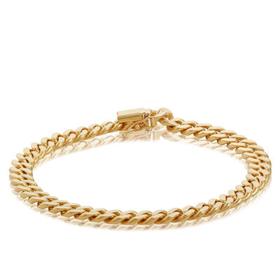 Toscano Cuban Curb Chain Bracelet 14K Yellow Gold, 8.5"
