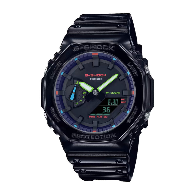 G-Shock Analog-Digital Watch Black Dial Black Resin Band, 48.5mm image number 0