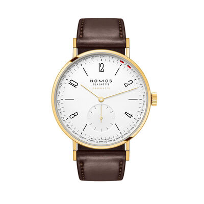NOMOS Tangente Gold Neomatik White Dial Watch, 38.5mm