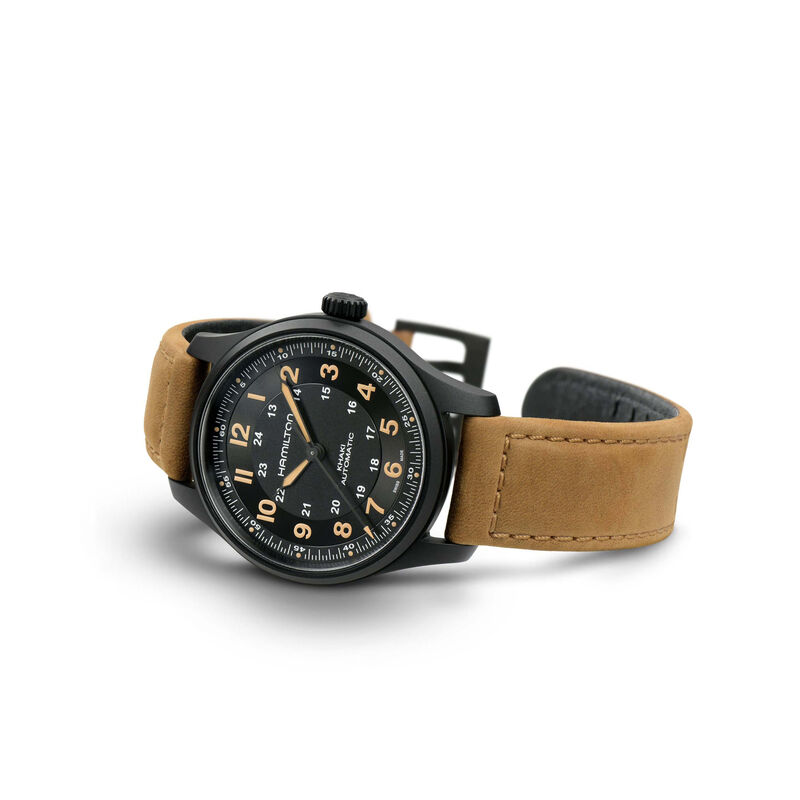 Hamilton Khaki Field Black PVD Titanium Automatic Watch, 42mm image number 2
