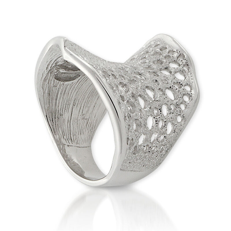 Honeycomb Ring in Sterling Silver image number 4