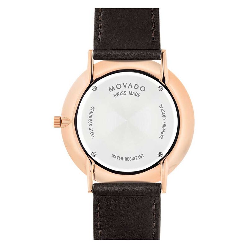 Movado Ultra Slim Rose PVD Watch image number 2