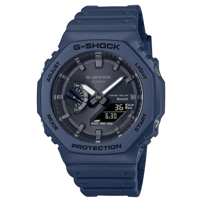 G-Shock 2100 Series Watch Blue Dial Blue Strap, 48.5mm