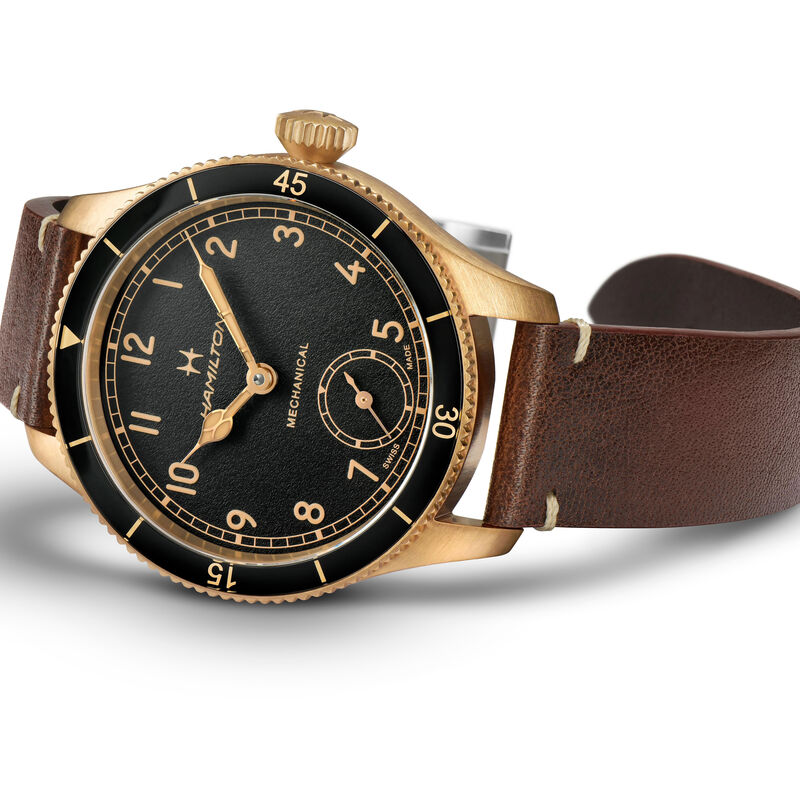 Hamilton Khaki Aviation Pilot Pioneer Bronze Watch Black Dial, 43mm image number 2