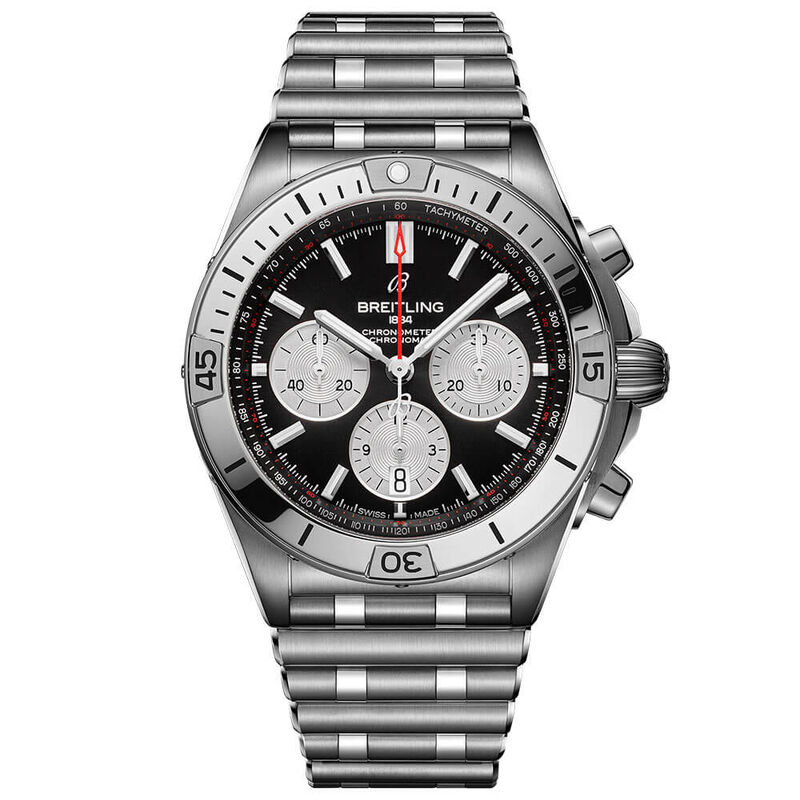 Breitling Chronomat B01 42 Black Steel Watch, 42mm image number 1