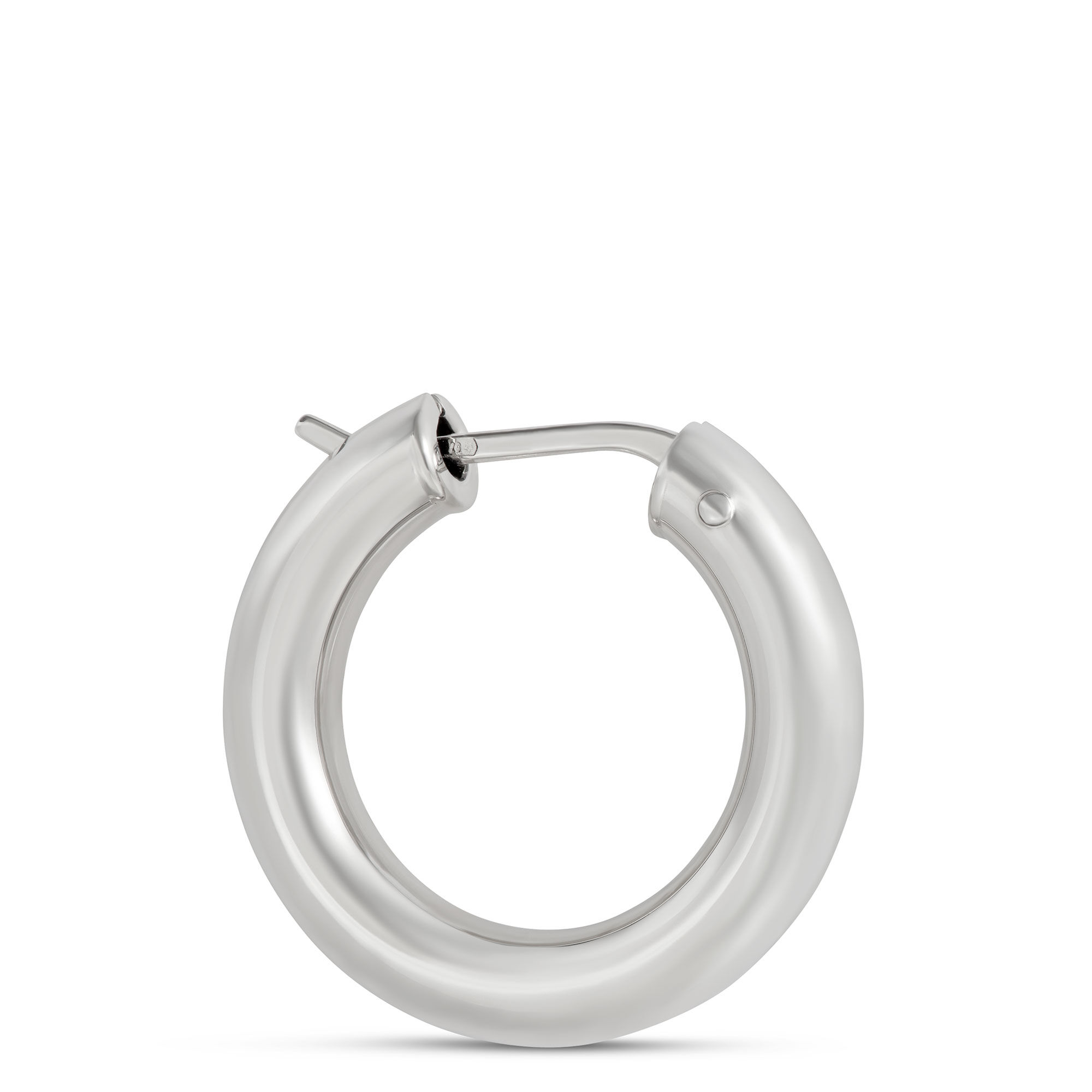 Toscano 21MM Hoop Earrings, 14K White Gold