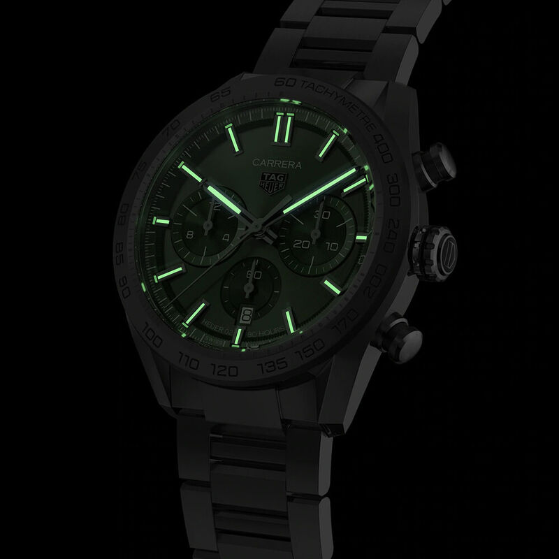 TAG Heuer Carrera Heuer 02 Automatic Mens Green Steel Watch image number 5
