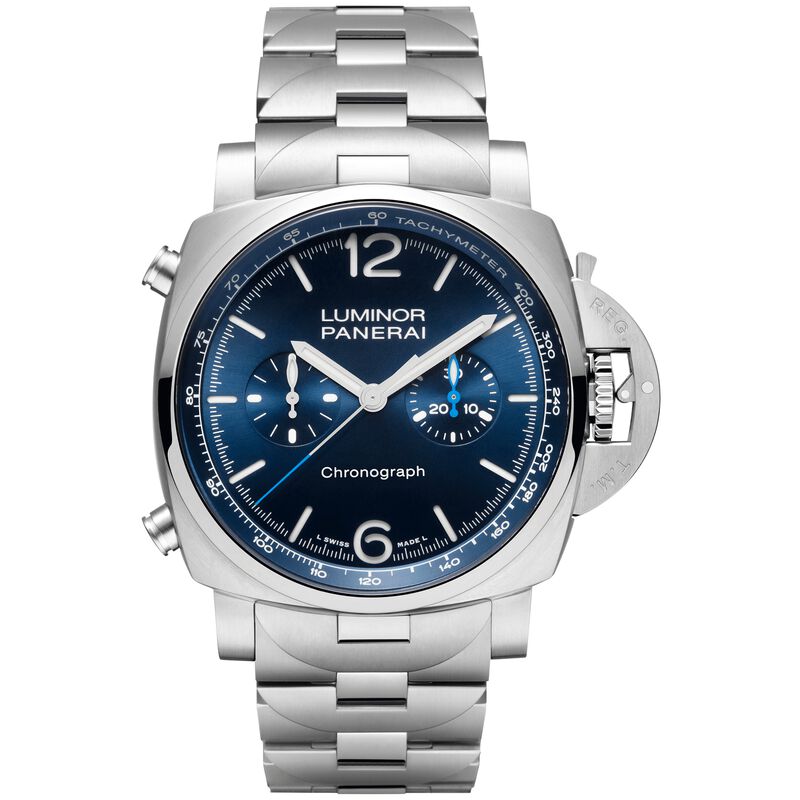 Pre-Owned Panerai Luminor Chrono Blue Dial Watch, 44mm image number 0