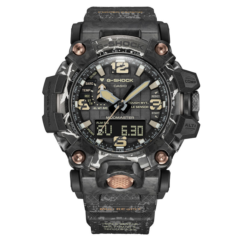 G-Shock Mudmaster &lsquo;Cracked Mud&rsquo; Black Dial Watch, 54.4mm image number 0