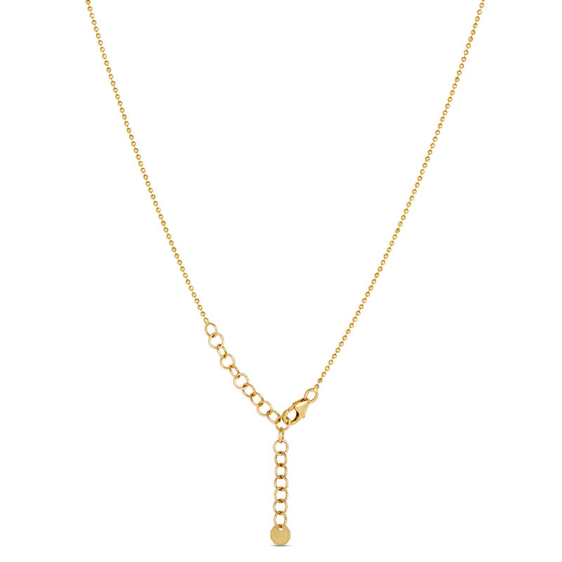 Toscano 19-Inch Double Bead Pendant Necklace with Tassels, 14K Yellow Gold image number 2