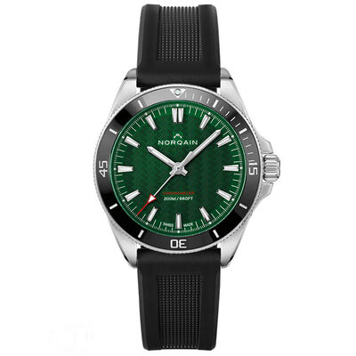 Norqain Adventure NEVEREST Green Black Rubber Watch, 40mm