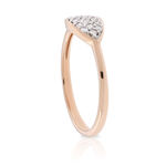 Rose Gold Diamond Pavé Ring 14K