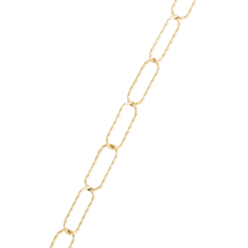 Toscano 18-Inch Sparkle Link Necklace, 14K Yellow Gold image number 2