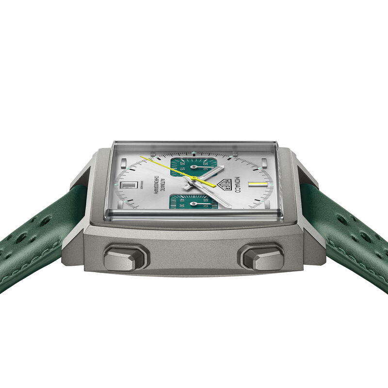 TAG Heuer Monaco Chronograph Racing Silver Dial Watch, 39mm image number 1