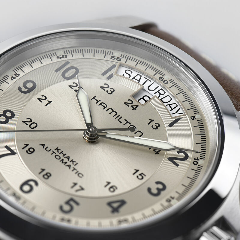 Hamilton Khaki Field King Auto Beige Dial Watch, 40mm image number 3