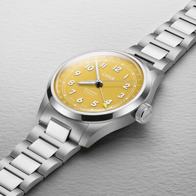 Oris Big Crown Pointer Date Yellow Dial Watch, 40mm