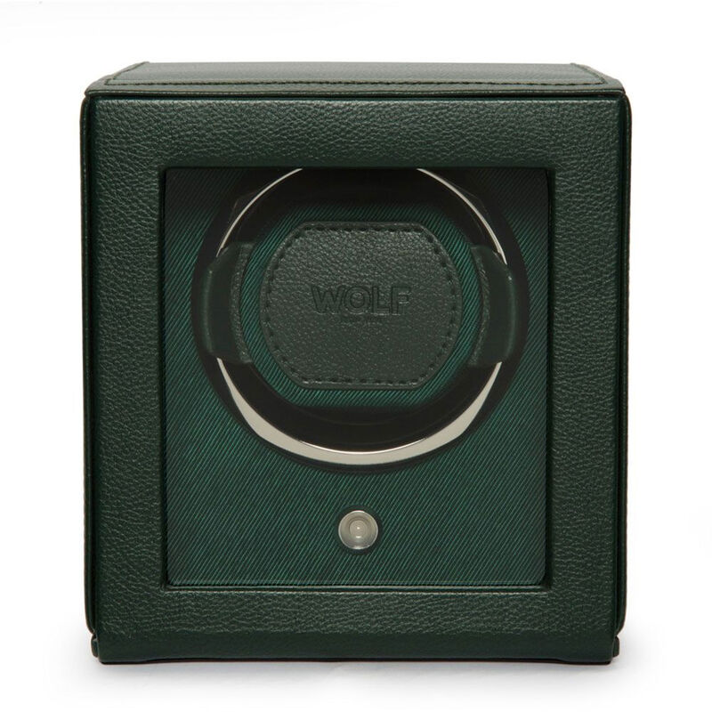 WOLF Cub Single Watch Winder With Cover, Green image number 1