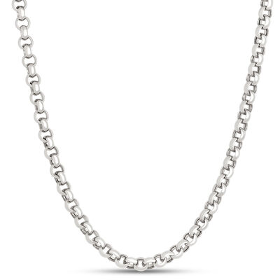 Toscano Classic Rolo Link Necklace, Sterling Silver