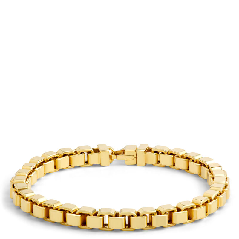 Toscano Square Box Link Bracelet, 14K Yellow Gold image number 0