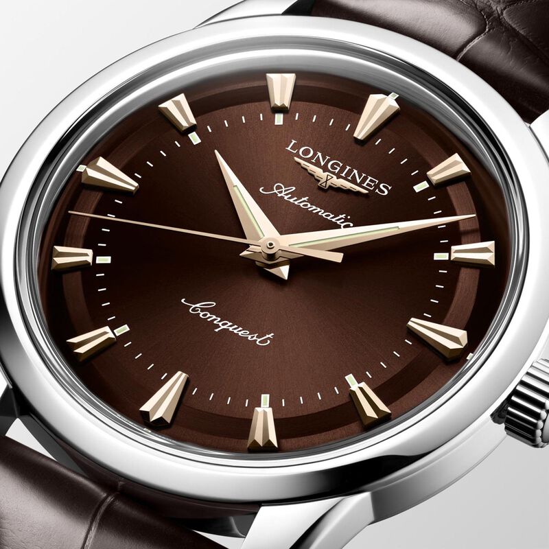 Longines Conquest Heritage Brown Dial Watch, 40mm image number 3