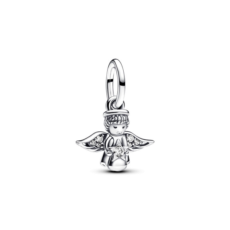 Pandora Sparkling Angel Dangle Charm image number 0