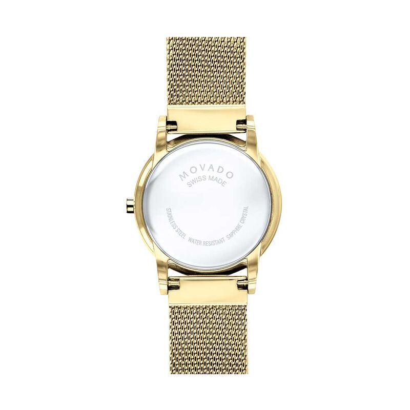 Movado Museum Classic Yellow Ion & Mother of Pearl Dial Watch image number 2