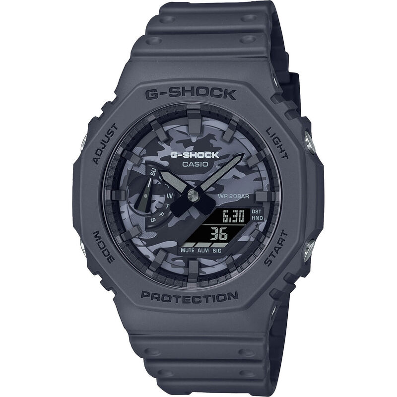 G-Shock Analog Digital Watch Black Strap Camo Dial, 48.5mm image number 0