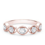 De Beers Forevermark Tribute™ Rose Gold Braided 5-Stone Diamond Ring 18K