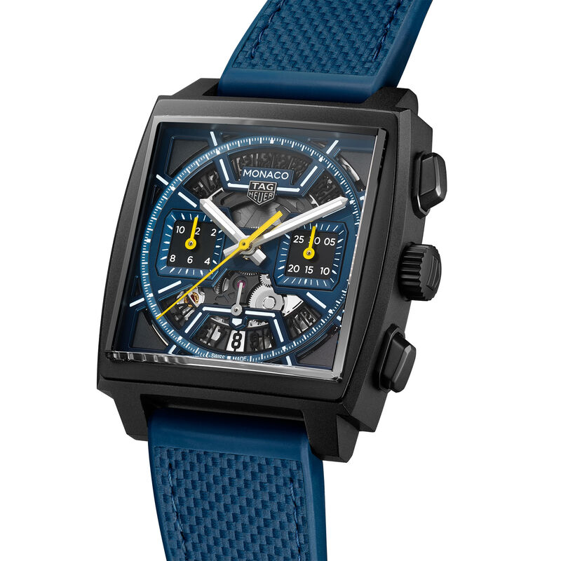 TAG Heuer Monaco Chronograph Blue Dial Watch, 39mm image number 1
