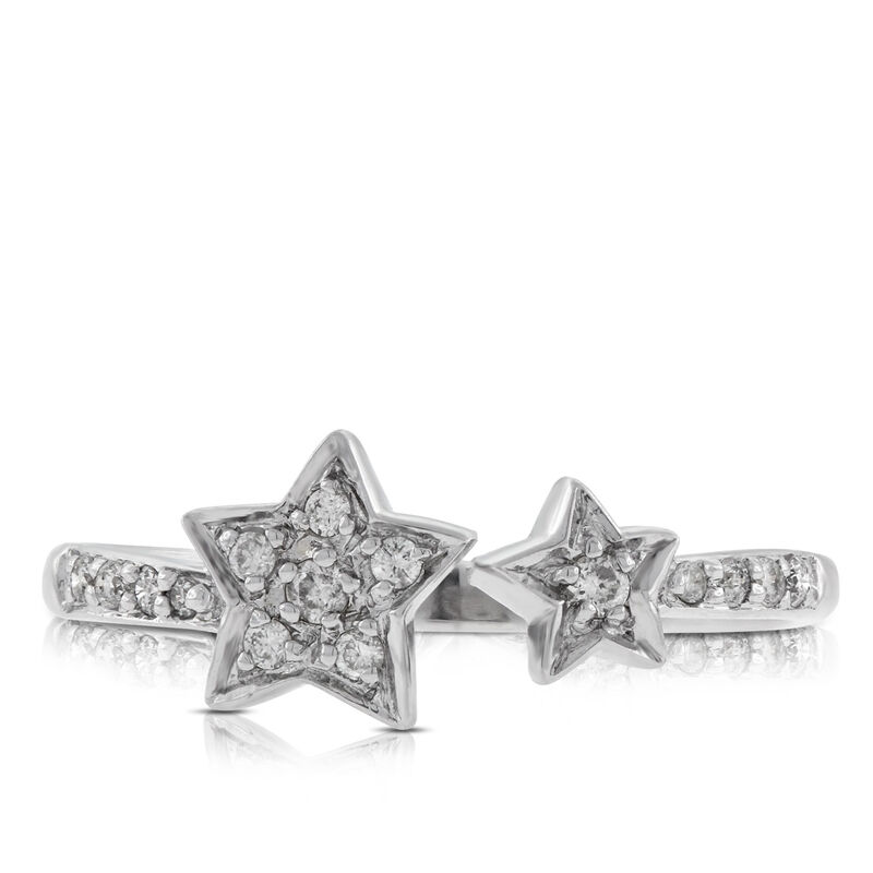 Diamond Star Ring 14K image number 2