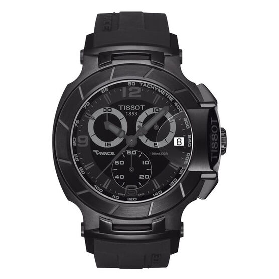 Tissot T-Race Chronograph Black PVD Quartz Watch, 50mm