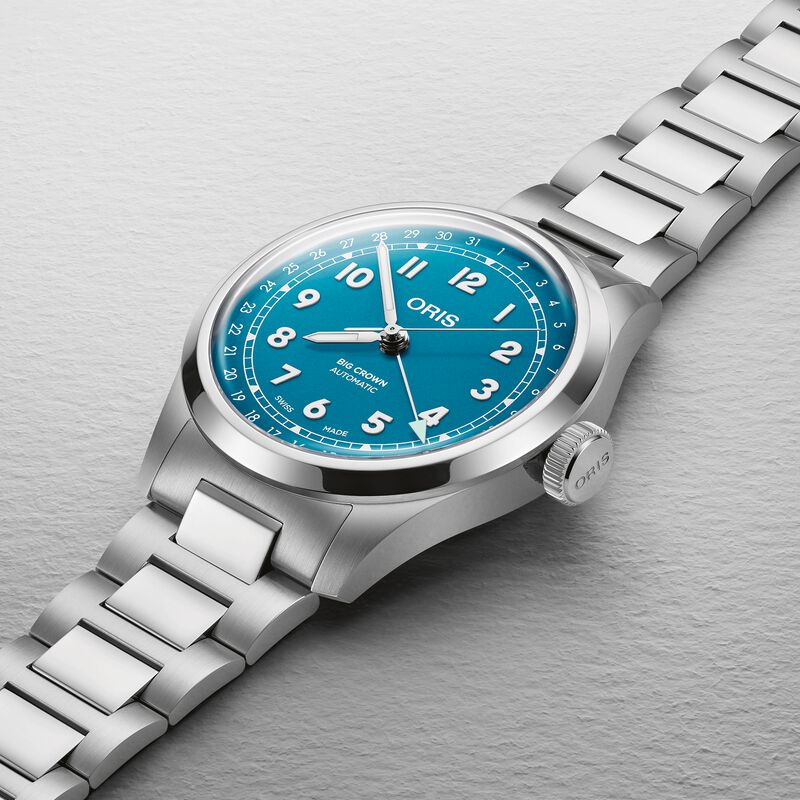 Oris Big Crown Pointer Date Turquoise Dial Watch, 40mm image number 1