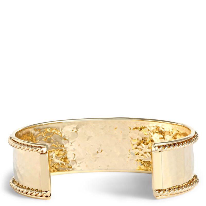 Toscano 20mm Beaded Cuff, 14K Yellow Gold image number 1