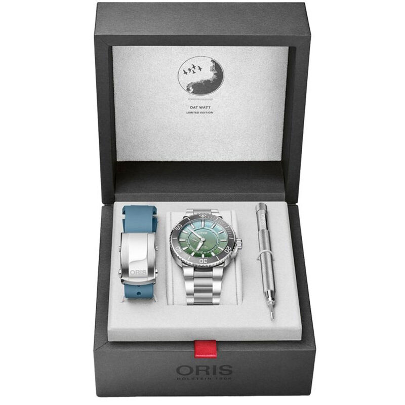 Oris Dat Watt Limited Edition II Watch Green Dial, 43.50mm image number 4