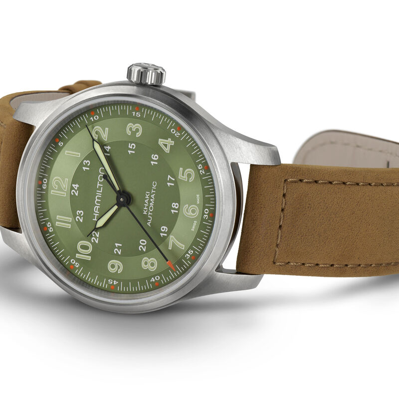 Hamilton Khaki Field Titanium Auto Watch Green Dial, 42mm image number 3