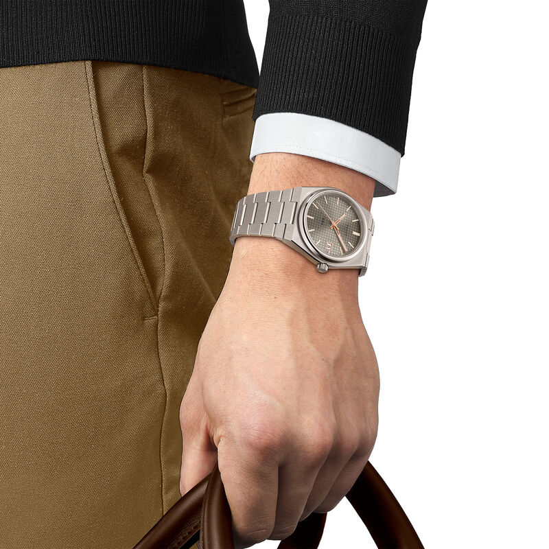 TISSOT PRX Titanium Anthracite Dial Watch, 38mm image number 5