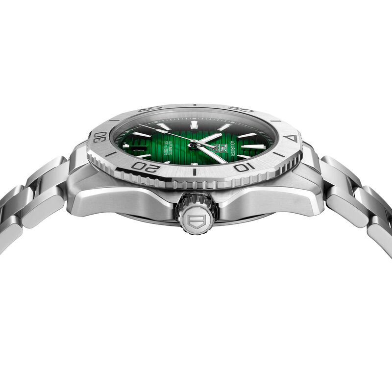 TAG Heuer Aquaracer Professional 200 Watch Green Dial Steel Bracelet, 40mm image number 3