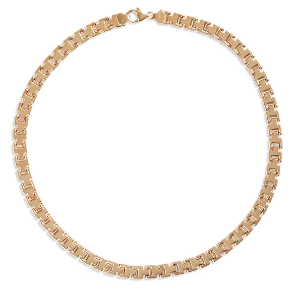 Toscano Three-Row Panther Necklace, 14K Yellow Gold