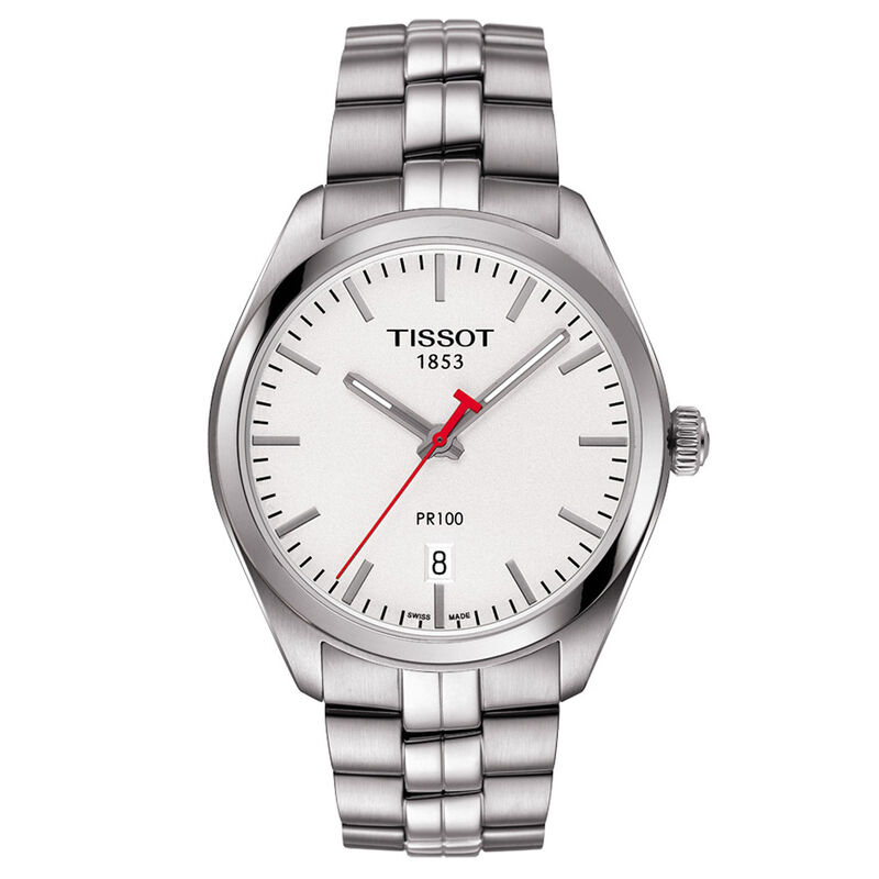 Tissot PR 100 NBA Special Edition Silver Dial Quartz Watch, 39mm image number 1