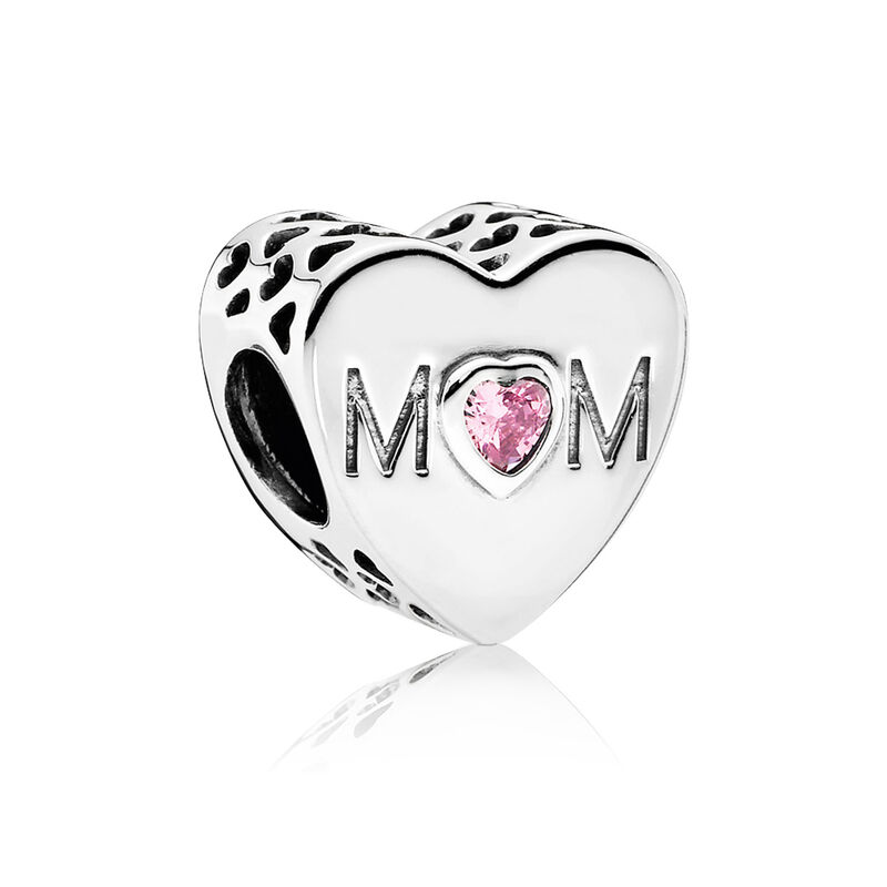 Pandora 'Mother's Heart' CZ Charm image number 1