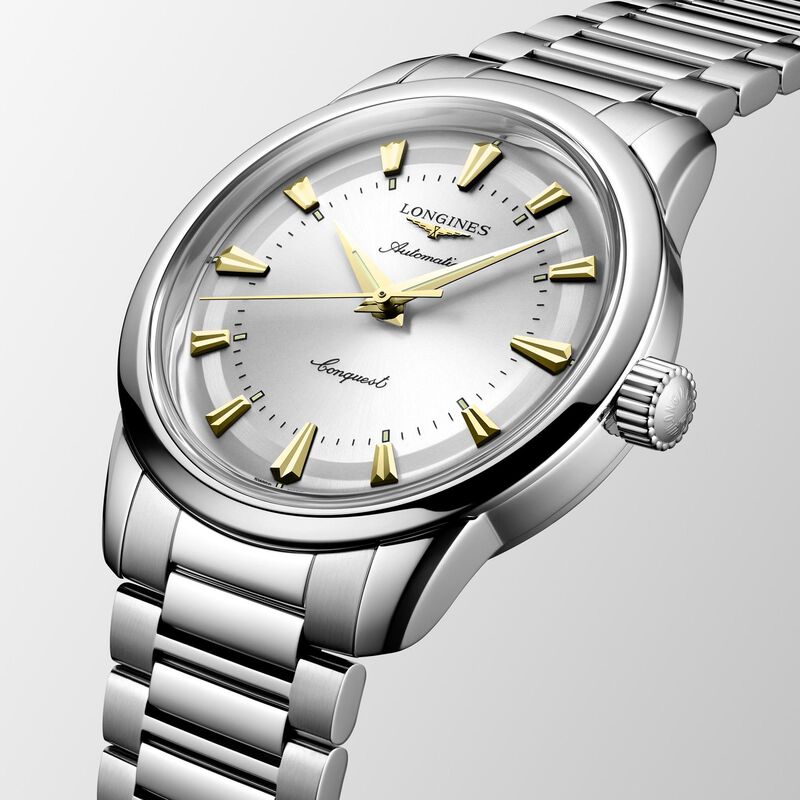 Longines Conquest Heritage White Dial Watch, 38mm image number 1