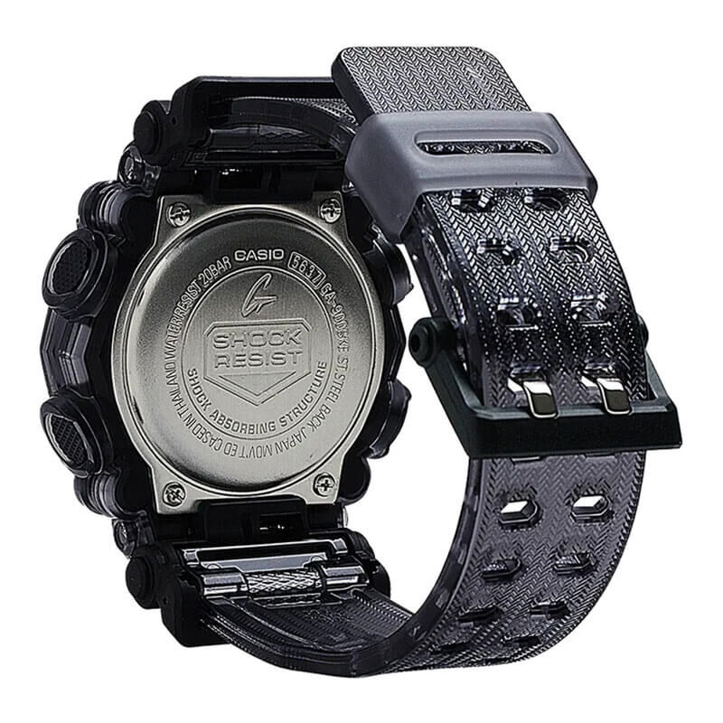 G-Shock Transparent Gray Resin Analog Digital Watch, 51.2mm image number 2