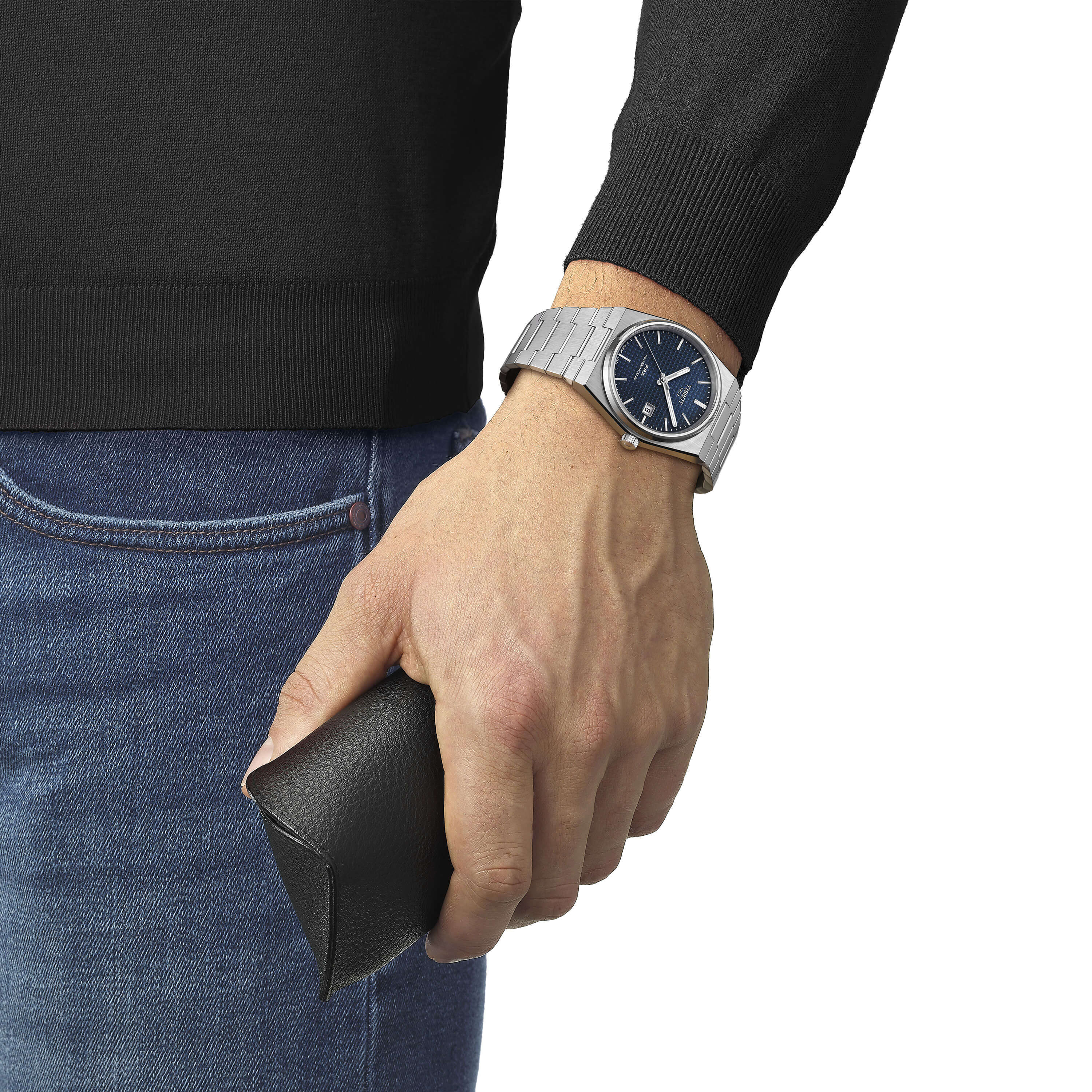 TISSOT PRX Blue Dial Watch, 40mm