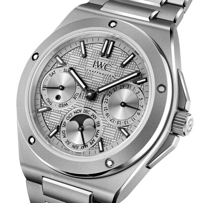 IWC Ingenieur Perpetual Calendar Gray Dial Watch, 41.6mm