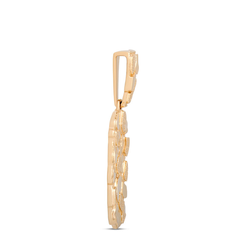 Gold Nugget Dog Tag Pendant image number 2