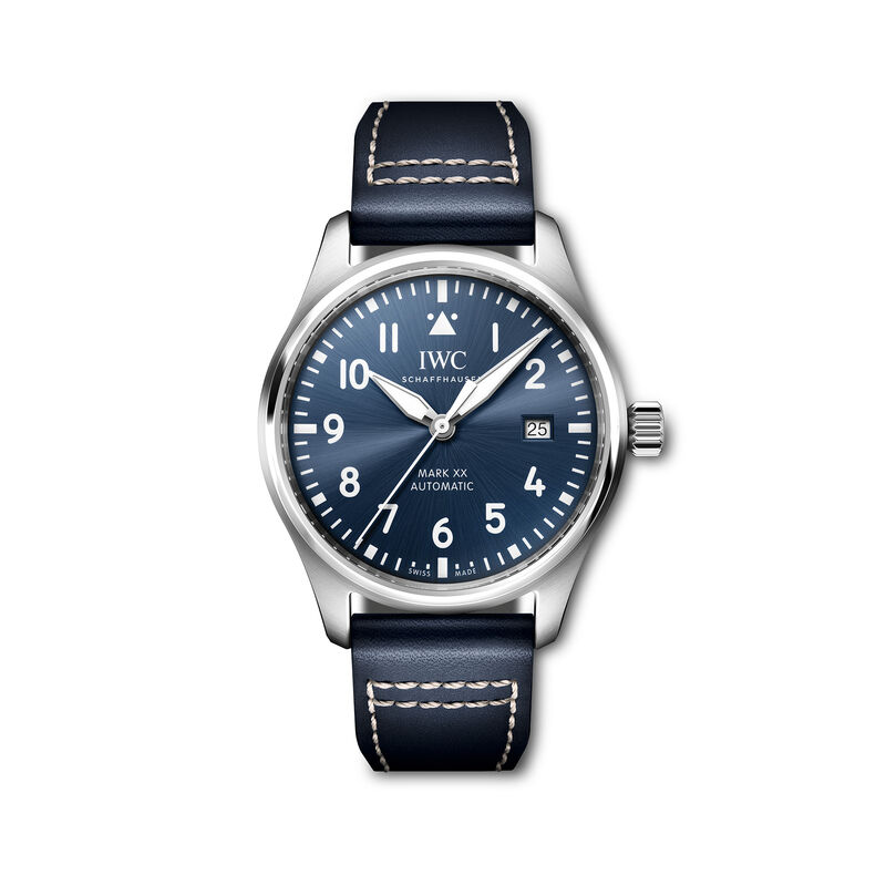 IWC Pilot's Watch Mark XX Blue Dial Watch, 40mm image number 0